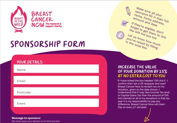 Sponsorship Form Cover Image